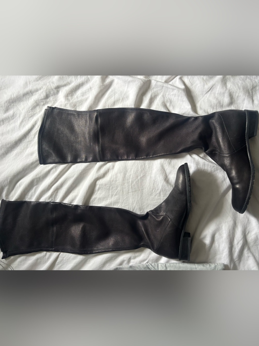 Women’s Stewart Weitzman over the knee black leather boots